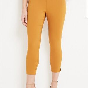 Maurice’s Bengaline High Rise Skinny Crop Dress Pant XL light amber color